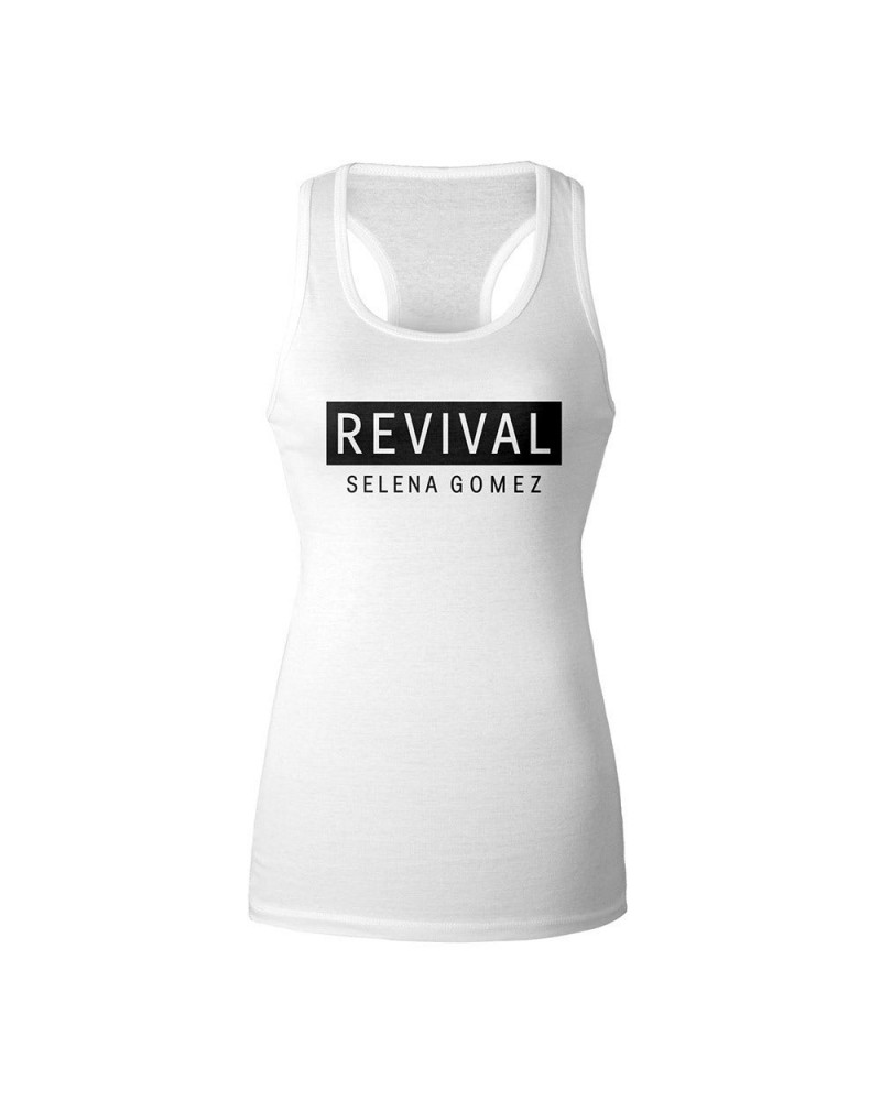 Selena Gomez Revival White Racerback Girl's Tank $9.65 Shirts