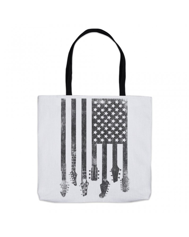 Music Life Tote Bag | Flag Guitar Tote $11.95 Bags