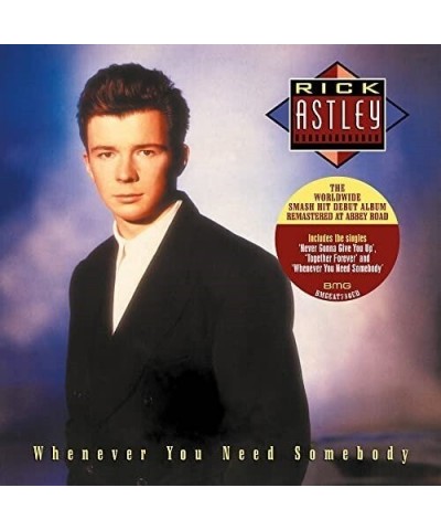 Rick Astley WHENEVER YOU NEED SOMEBODY (2022 REMASTER) CD $12.94 CD