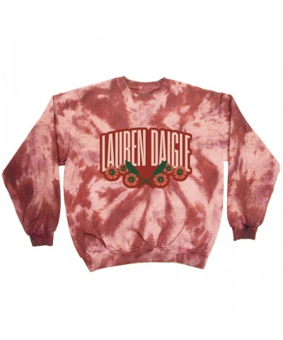 Lauren Daigle Floral Tie Dye Crewneck Fleece $7.93 Sweatshirts