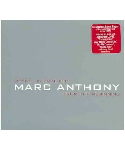 Marc Anthony Desde Un Principio: From The Beginning CD $8.68 CD