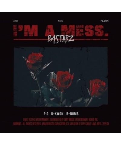 Block B - BASTARZ 3RD MINI ALBUM: I'M A MESS CD $8.40 CD