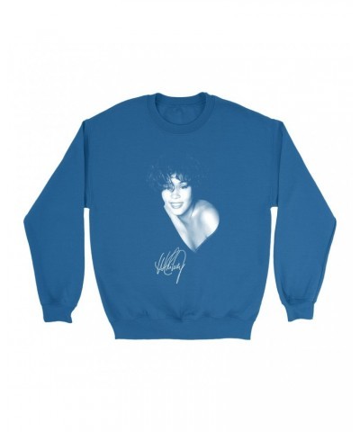 Whitney Houston Sweatshirt | White Whitney Photo And Signature Sweatshirt $9.16 Sweatshirts