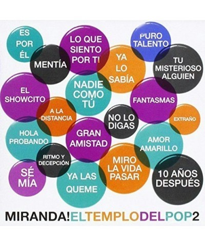 Miranda! EL TEMPLO DEL POP 2 CD $13.60 CD