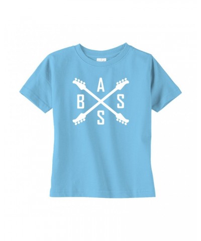 Music Life Toddler T-shirt | Bass Player Emblem Toddler Tee $12.23 Shirts