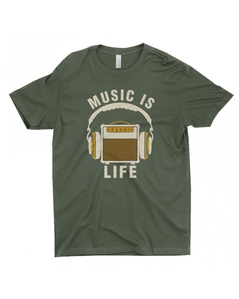 Music Life T-Shirt | Music Amps Life Shirt $14.17 Shirts