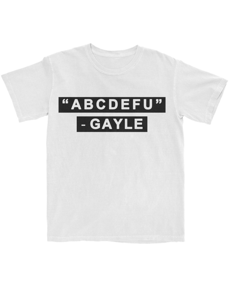 GAYLE abcdefu White T-Shirt $5.00 Shirts