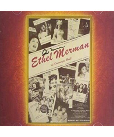 Ethel Merman MERMAN AT CARNEGIE HALL 1982 CD $8.98 CD