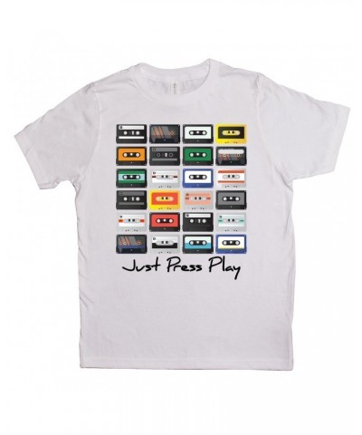 Music Life Kids T-Shirt | Just Press Play Kids Shirt $7.73 Kids