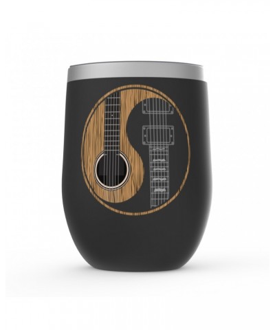 Music Life Wine Tumbler | Guitar Yin-Yang Stemless Wine Tumbler $9.22 Drinkware