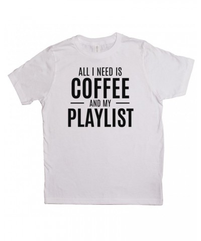 Music Life Kids T-shirt | All I Need Is Coffee & Music Kids Tee $6.01 Kids