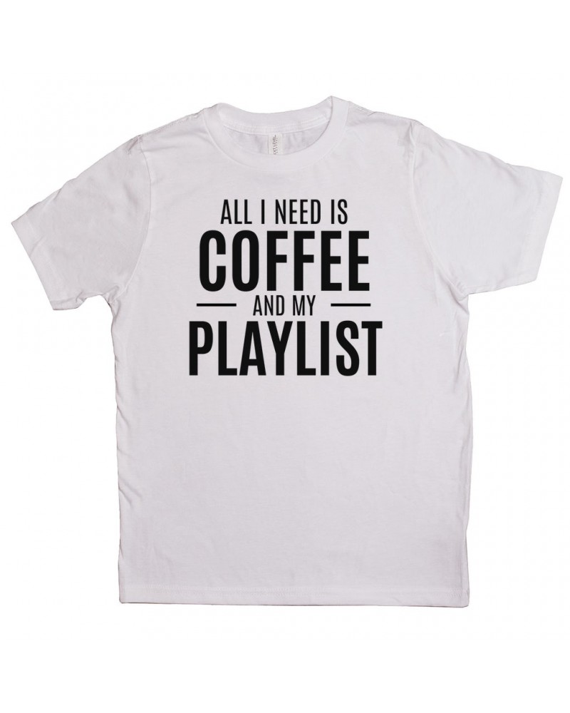 Music Life Kids T-shirt | All I Need Is Coffee & Music Kids Tee $6.01 Kids