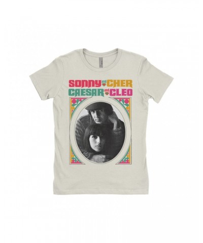 Sonny & Cher Ladies' Boyfriend T-Shirt | Retro Frame Caesar And Cleo Image Shirt $5.73 Shirts