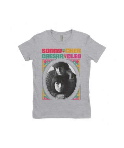 Sonny & Cher Ladies' Boyfriend T-Shirt | Retro Frame Caesar And Cleo Image Shirt $5.73 Shirts