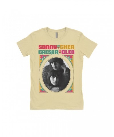 Sonny & Cher Ladies' Boyfriend T-Shirt | Retro Frame Caesar And Cleo Image Shirt $5.73 Shirts