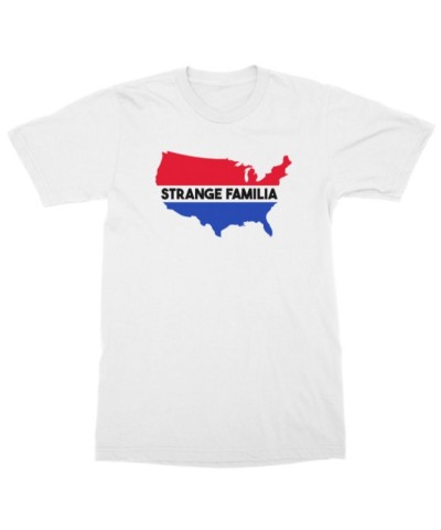 Strange Familia USA T-Shirt - White $10.39 Shirts