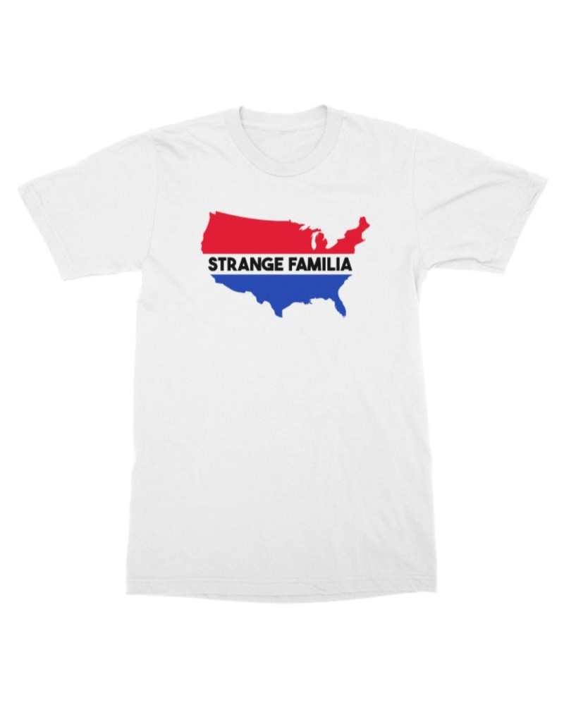 Strange Familia USA T-Shirt - White $10.39 Shirts