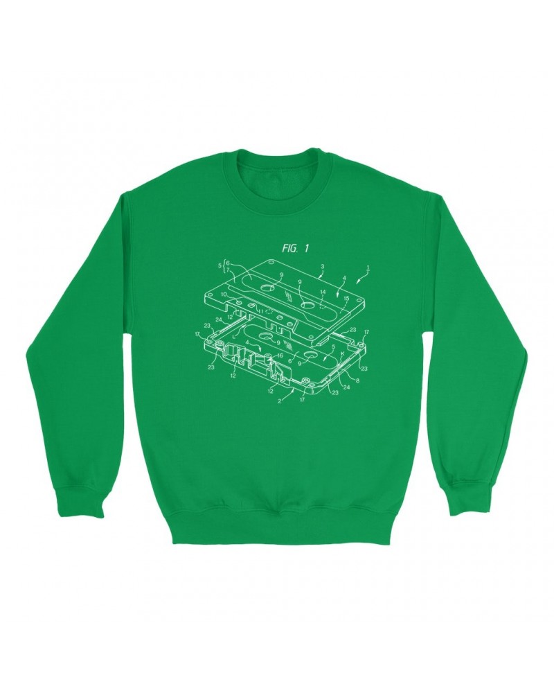 Music Life Colorful Sweatshirt | Cassette Diagram Sweatshirt $11.28 Sweatshirts