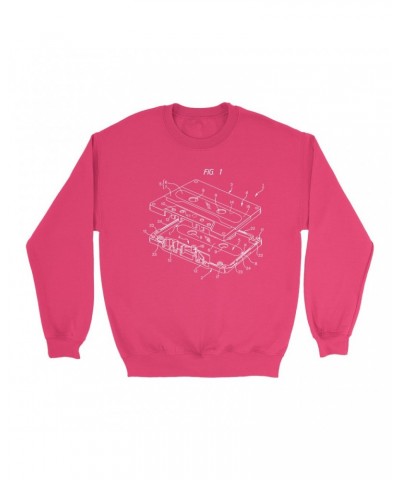 Music Life Colorful Sweatshirt | Cassette Diagram Sweatshirt $11.28 Sweatshirts