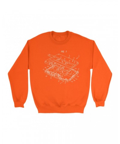 Music Life Colorful Sweatshirt | Cassette Diagram Sweatshirt $11.28 Sweatshirts