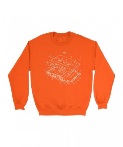 Music Life Colorful Sweatshirt | Cassette Diagram Sweatshirt $11.28 Sweatshirts