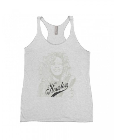 Whitney Houston Ladies' Tank Top | Houston Sketch And Logo Design Shirt $1.40 Shirts