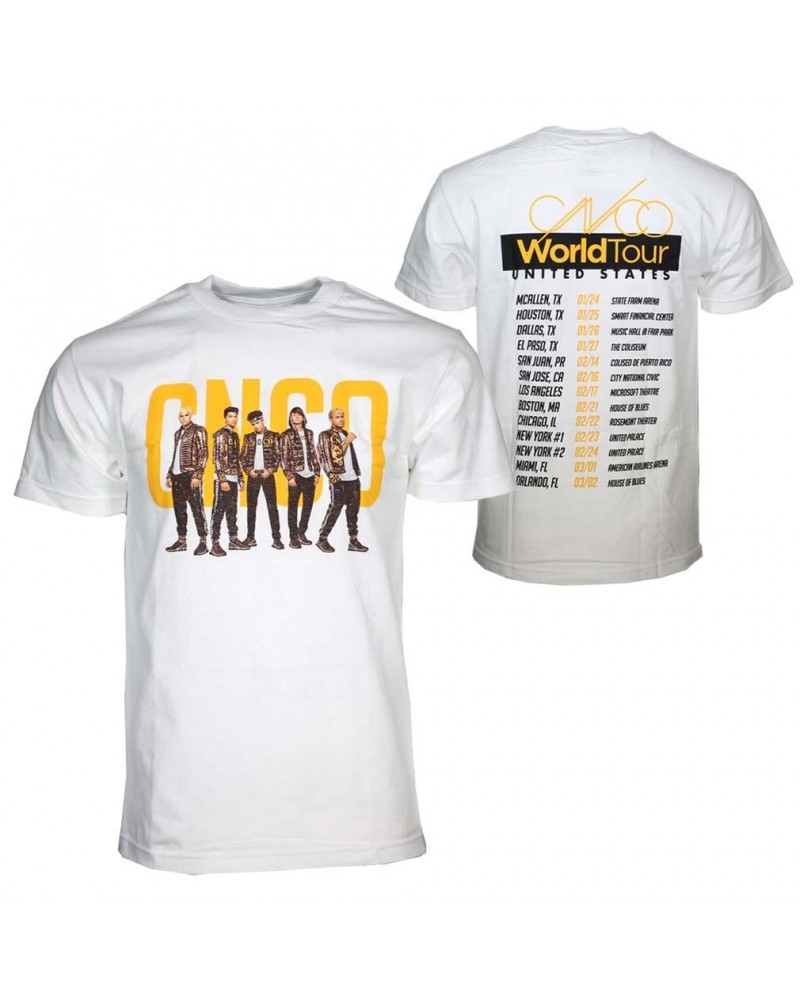 CNCO T Shirt | CNCO Band Photo White T-Shirt $3.50 Shirts