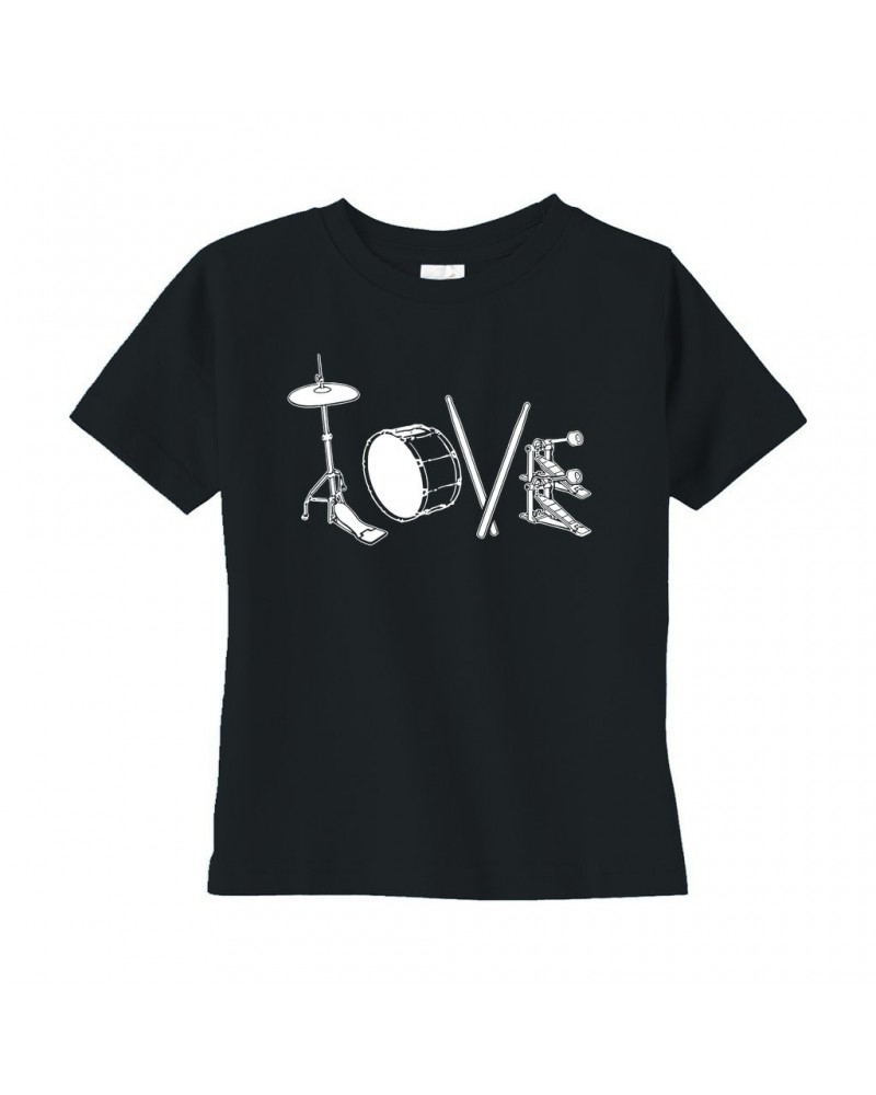 Music Life Toddler T-shirt | Drum Love Toddler Tee $9.86 Shirts