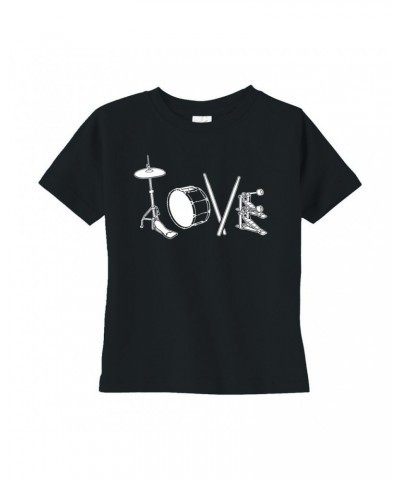 Music Life Toddler T-shirt | Drum Love Toddler Tee $9.86 Shirts