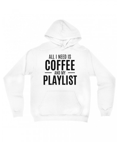 Music Life Hoodie | All I Need Is Coffee & Music Hoodie $9.39 Sweatshirts