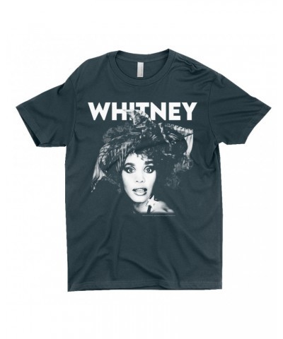 Whitney Houston T-Shirt | 1987 Photo White Whitney Design Shirt $5.73 Shirts