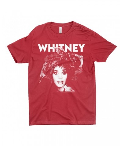 Whitney Houston T-Shirt | 1987 Photo White Whitney Design Shirt $5.73 Shirts