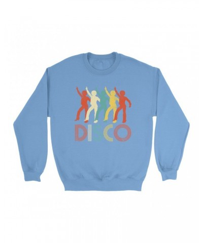 Music Life Colorful Sweatshirt | Colorful Disco Design Distressed Sweatshirt $5.77 Sweatshirts