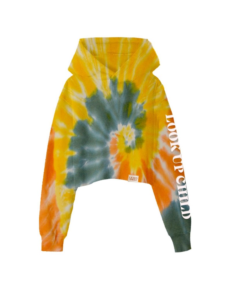 Lauren Daigle Look Up Child Cropped Tie-Dye Hoodie $8.91 Sweatshirts