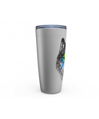 Music Life Viking Tumbler | Glam Rock Wolf Viking Tumbler $44.88 Drinkware