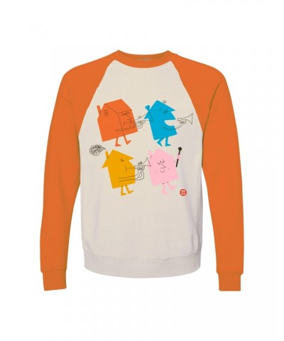 Harry Styles 4 Houses Raglan - Orange/Cream $7.17 Shirts