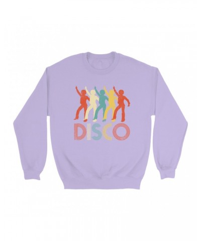 Music Life Colorful Sweatshirt | Colorful Disco Design Distressed Sweatshirt $5.77 Sweatshirts