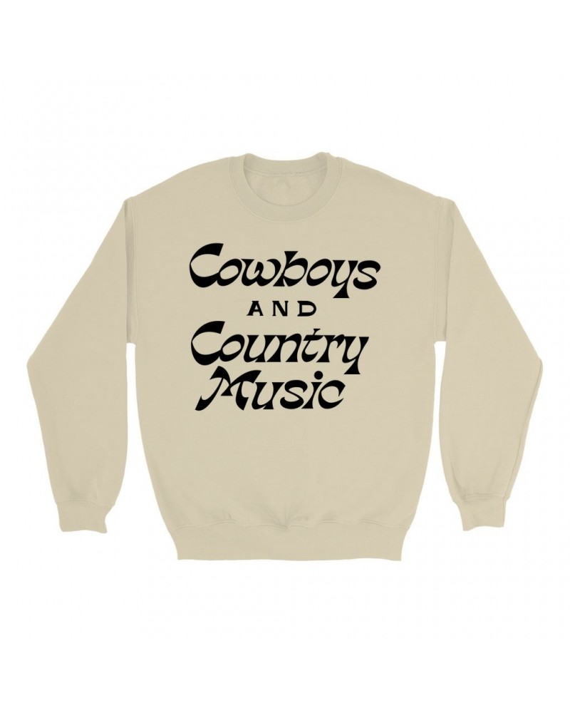 Music Life Sweatshirt | Cowboys And Country Music Sweatshirt $8.36 Sweatshirts