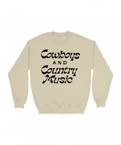 Music Life Sweatshirt | Cowboys And Country Music Sweatshirt $8.36 Sweatshirts