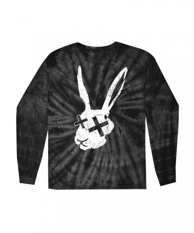 Logan Henderson Tie Dye Rabbit Long Sleeve T-Shirt $6.19 Shirts