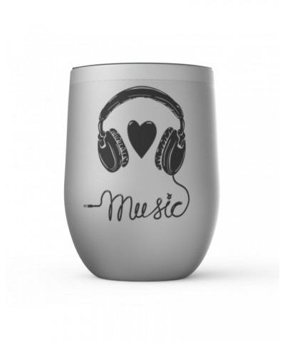 Music Life Wine Tumbler | I Heart Music Stemless Wine Tumbler $11.68 Drinkware