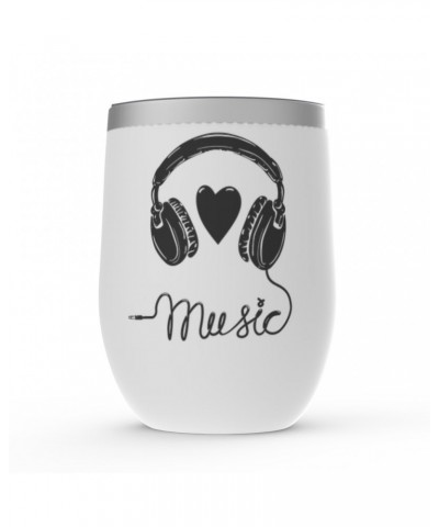 Music Life Wine Tumbler | I Heart Music Stemless Wine Tumbler $11.68 Drinkware